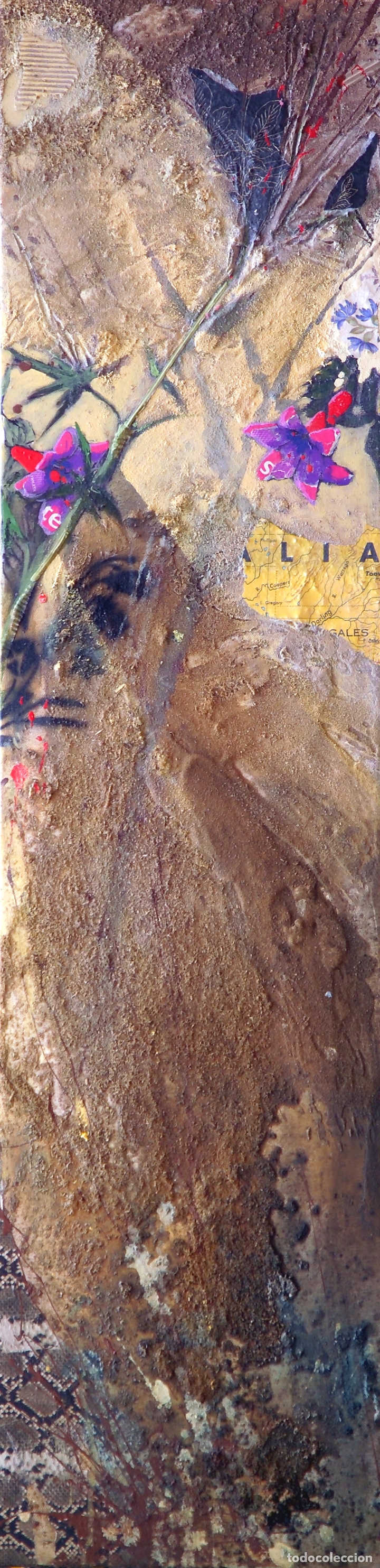 Arte: Mateo collage (dos campanillas 120x30 cms) - Foto 1