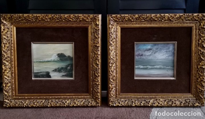 Arte: Par de Marinas al oleo - Foto 6