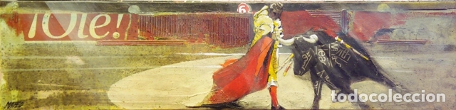 Arte: Mateo collage (torero) 22x92 cms - Foto 1
