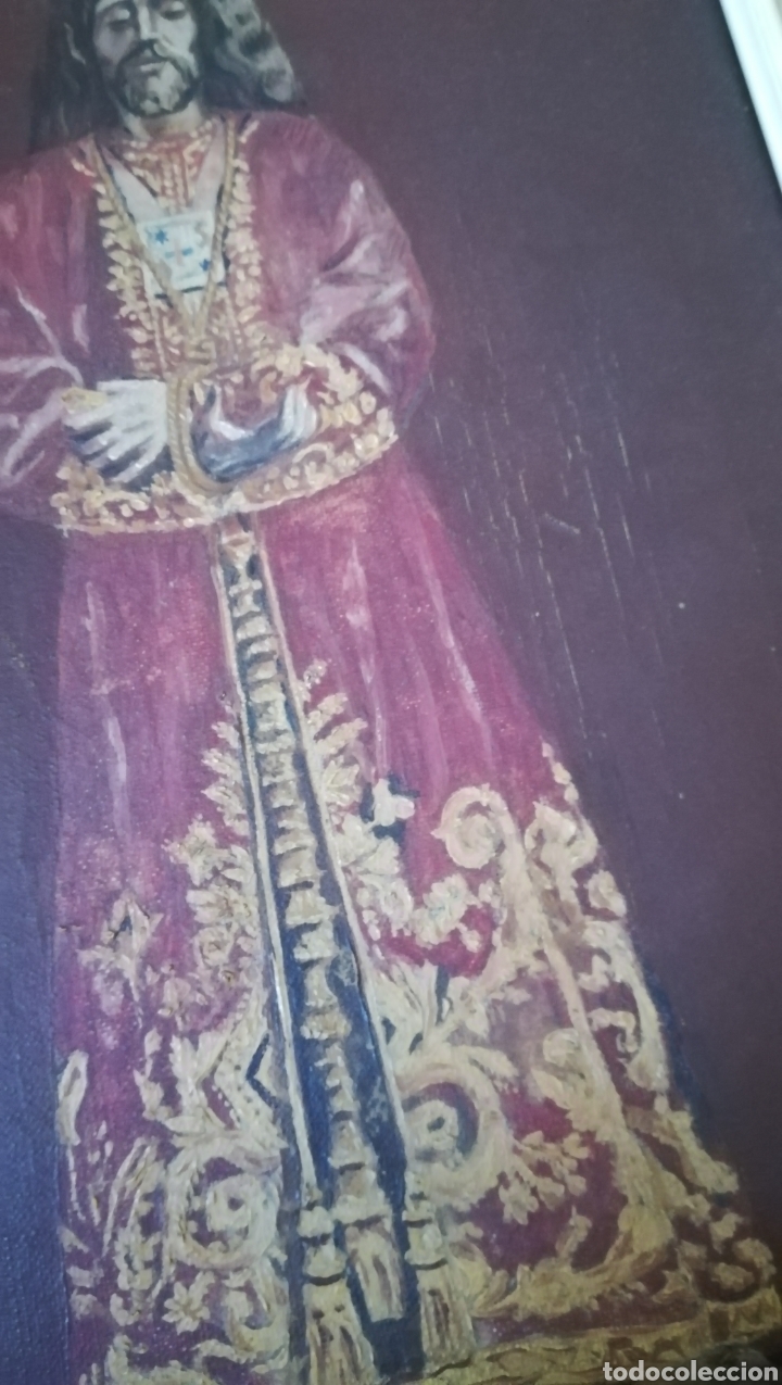 Arte: Antiguo óleo religioso, sigloXIX - Foto 5 - 175503415