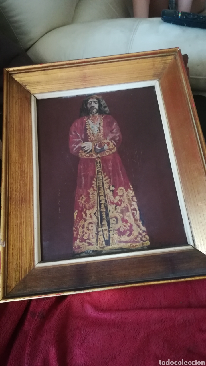 Arte: Antiguo óleo religioso, sigloXIX - Foto 1 - 175503415