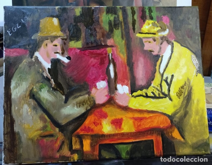 Arte: jugadores de cartas - Foto 1