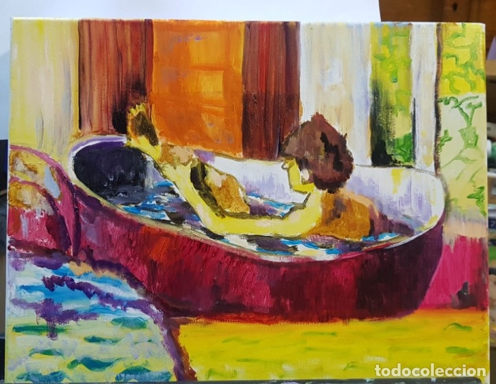 Arte: ni&ntilde;o en la ba&ntilde;era - Foto 1