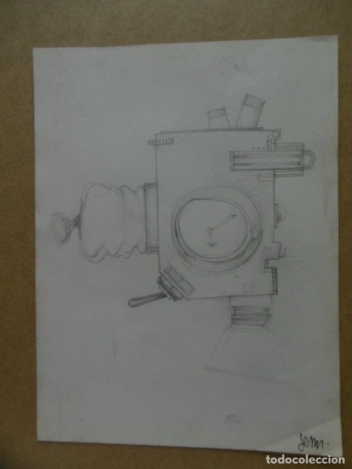 Arte: Maquina. lapiz sobre papel - Foto 1