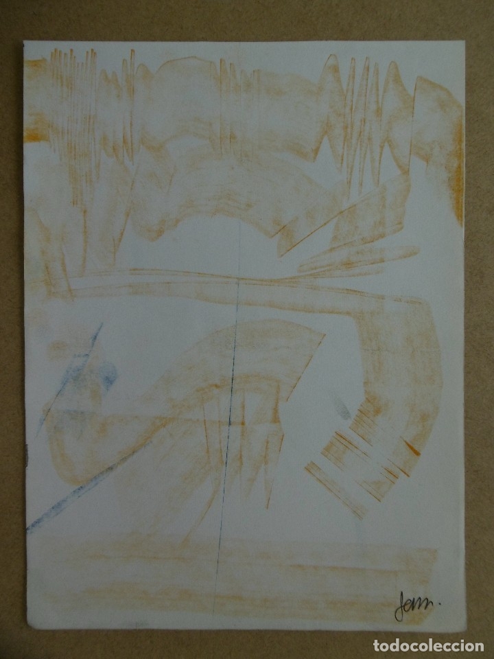Arte: Abstracto. Calca sobre papel - Foto 1
