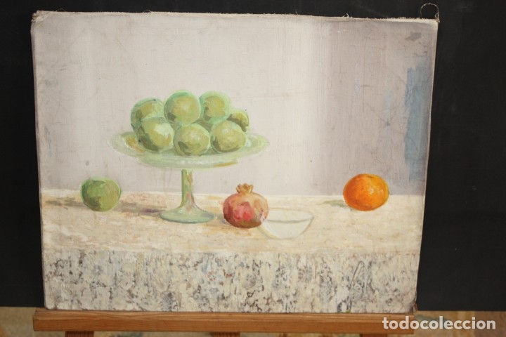 Arte: ANONIMO. OLEO SOBRE TABLA ENTELADA. BODEGON DE FRUTAS - Foto 1