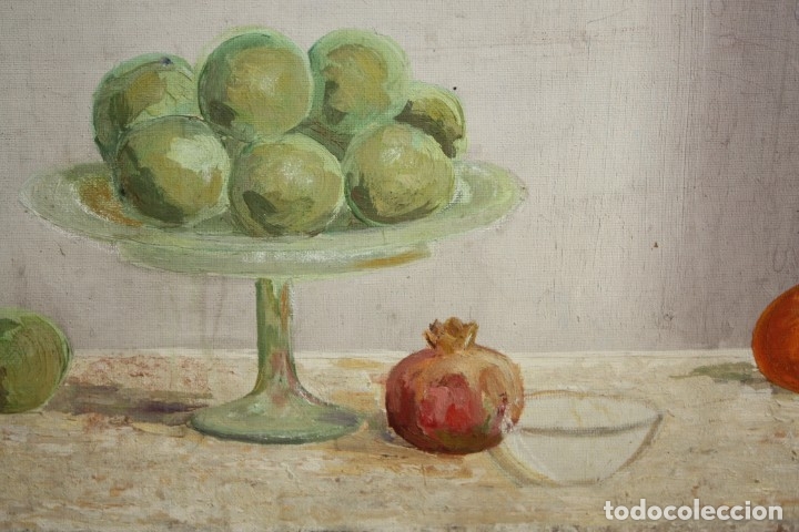 Arte: ANONIMO. OLEO SOBRE TABLA ENTELADA. BODEGON DE FRUTAS - Foto 2