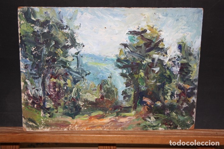 Arte: ANONIMO. OLEO SOBRE TABLEX. PAISAJE - Foto 1