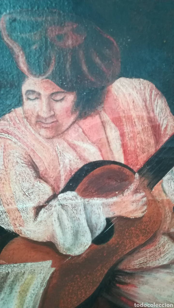 Arte: Antiguo &oacute;leo sobre lienzo - Foto 2