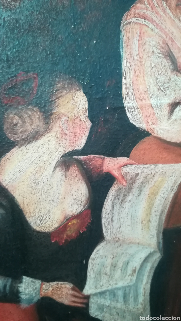 Arte: Antiguo &oacute;leo sobre lienzo - Foto 3