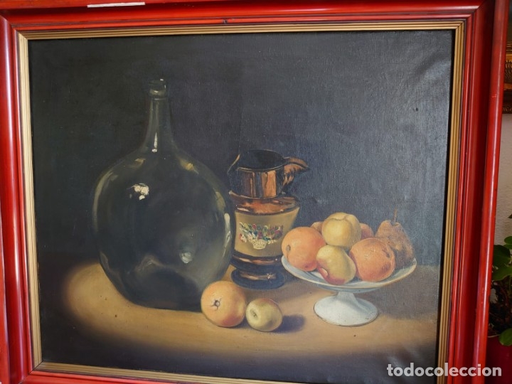 Arte: &Oacute;LEO SOBRE LIENZO BODEG&Oacute;N A&Ntilde;OS 50 - Foto 1