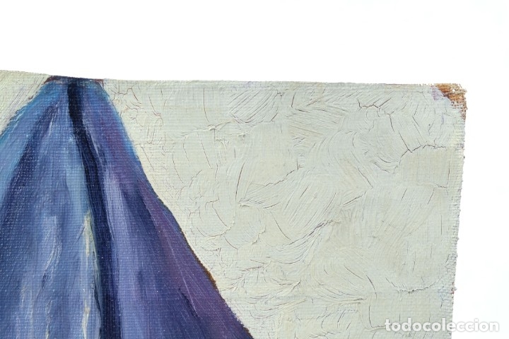 Arte: &Oacute;leo sobre lienzo Bodeg&oacute;n Jarr&oacute;n 1945 - Foto 3