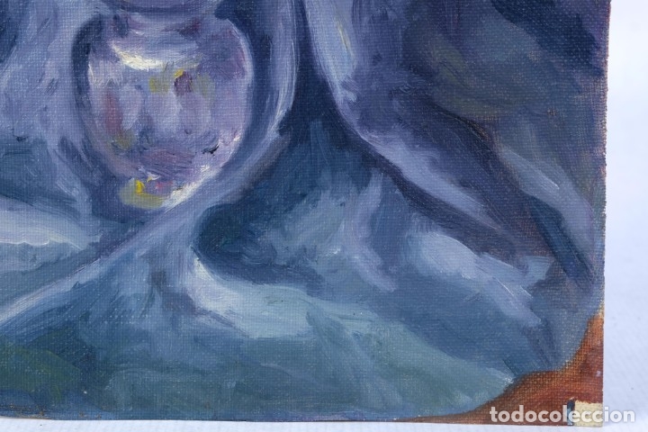 Arte: &Oacute;leo sobre lienzo Bodeg&oacute;n Jarr&oacute;n 1945 - Foto 5