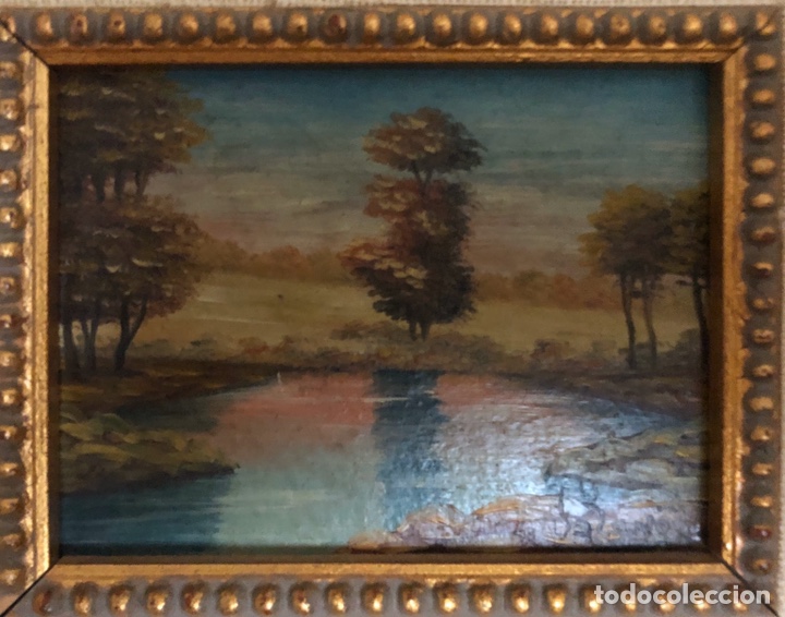 Arte: &Oacute;leo sobre tabla,siglo XIX. - Foto 1