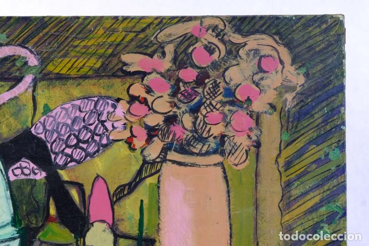 Arte: Isabel Serrahima (1934-1999) &Oacute;leo sobre lienzo Bodeg&oacute;n objetos - Foto 7