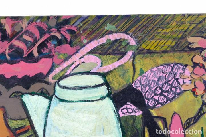 Arte: Isabel Serrahima (1934-1999) &Oacute;leo sobre lienzo Bodeg&oacute;n objetos - Foto 8