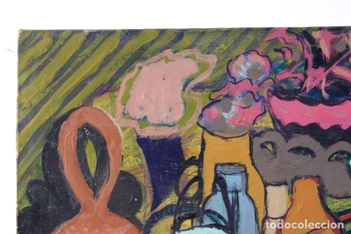 Arte: Isabel Serrahima (1934-1999) &Oacute;leo sobre lienzo Bodeg&oacute;n objetos - Foto 9