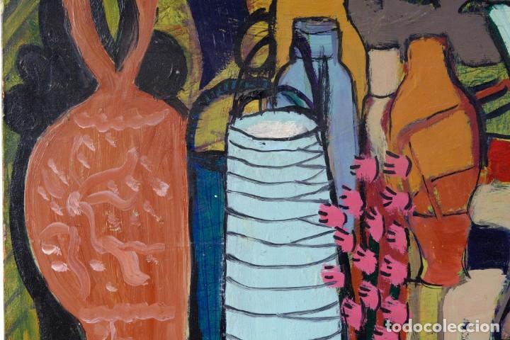 Arte: Isabel Serrahima (1934-1999) &Oacute;leo sobre lienzo Bodeg&oacute;n objetos - Foto 10