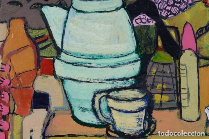 Arte: Isabel Serrahima (1934-1999) &Oacute;leo sobre lienzo Bodeg&oacute;n objetos - Foto 11