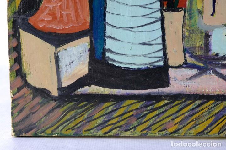 Arte: Isabel Serrahima (1934-1999) &Oacute;leo sobre lienzo Bodeg&oacute;n objetos - Foto 3