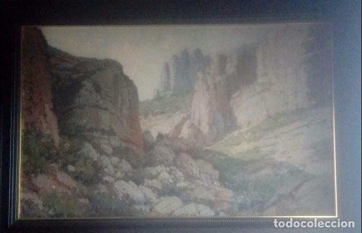 Arte: Pintura valenciana Juan Lluna Lerma (Godella 1933) Monta&ntilde;as