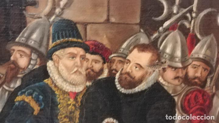 Arte: OLEO RENDICION DE BREDA SIGLO XIX - Foto 2