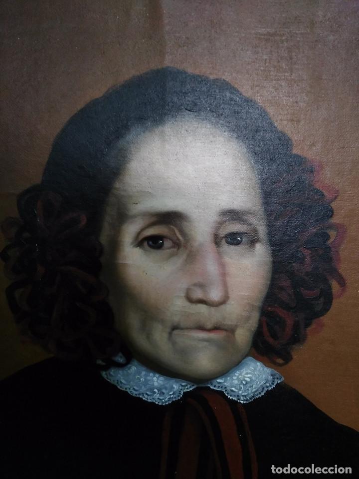 Arte: OLEO DAMA SIGLO XIX - Foto 2