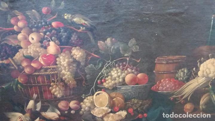 Oleo Sobre Lienzo Bodegon De Frutas Y Caza - Comprar Pintura Al Óleo ...