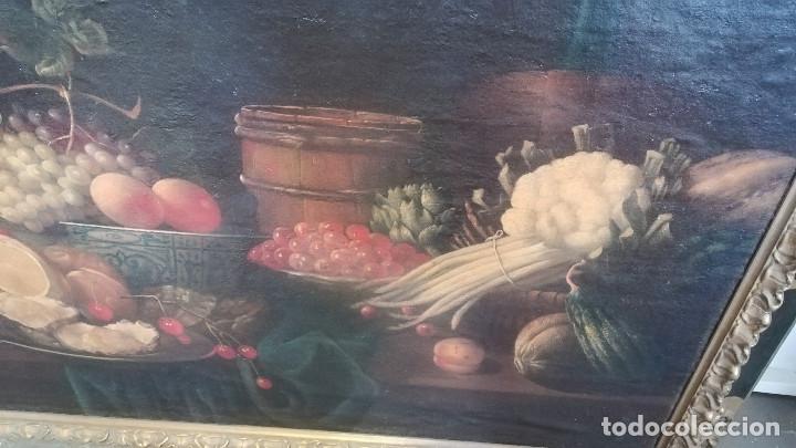 Arte: OLEO SOBRE LIENZO BODEGON DE FRUTAS Y CAZA - Foto 4
