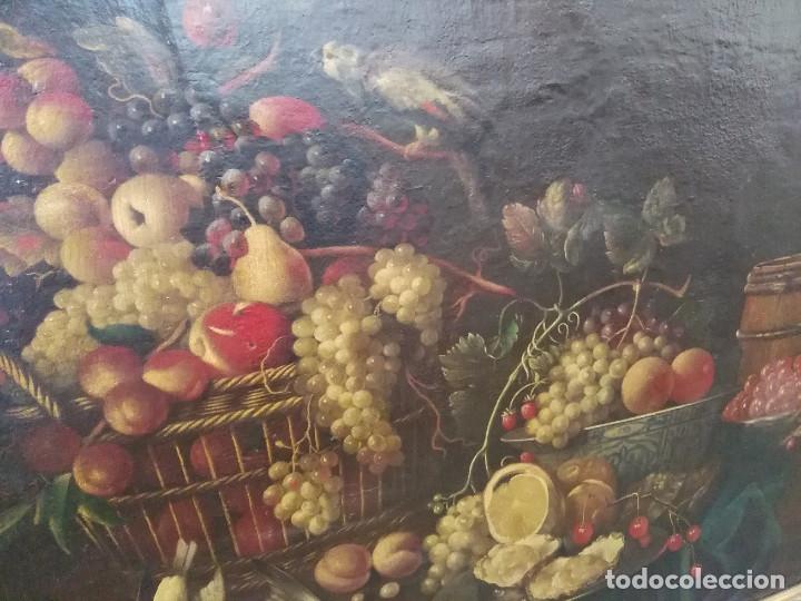 Arte: OLEO SOBRE LIENZO BODEGON DE FRUTAS Y CAZA - Foto 5