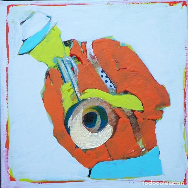 Arte: M&uacute;sico tocando la trompeta - Foto 1