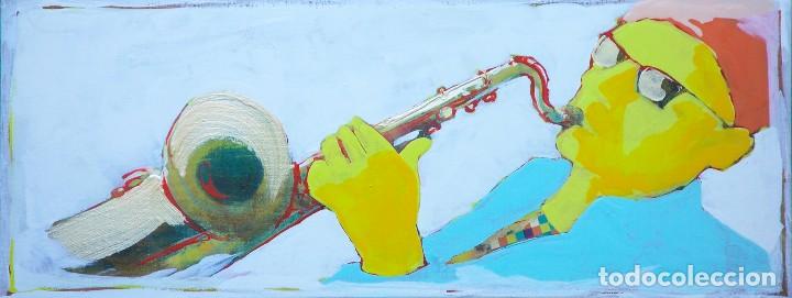 Arte: M&uacute;sico tocando EL SAXOF&Oacute;N - Foto 1