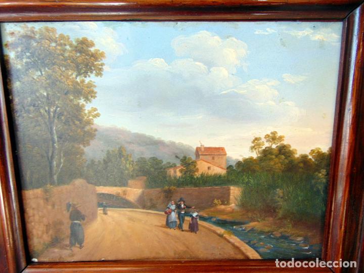 Arte: OLEO COSTUMBRISTA, SIGLO XIX, ANONIMO , SOBRE CHAPA, 23 X 18 , SIN CONTAR MARCO - Foto 3 - 189083690