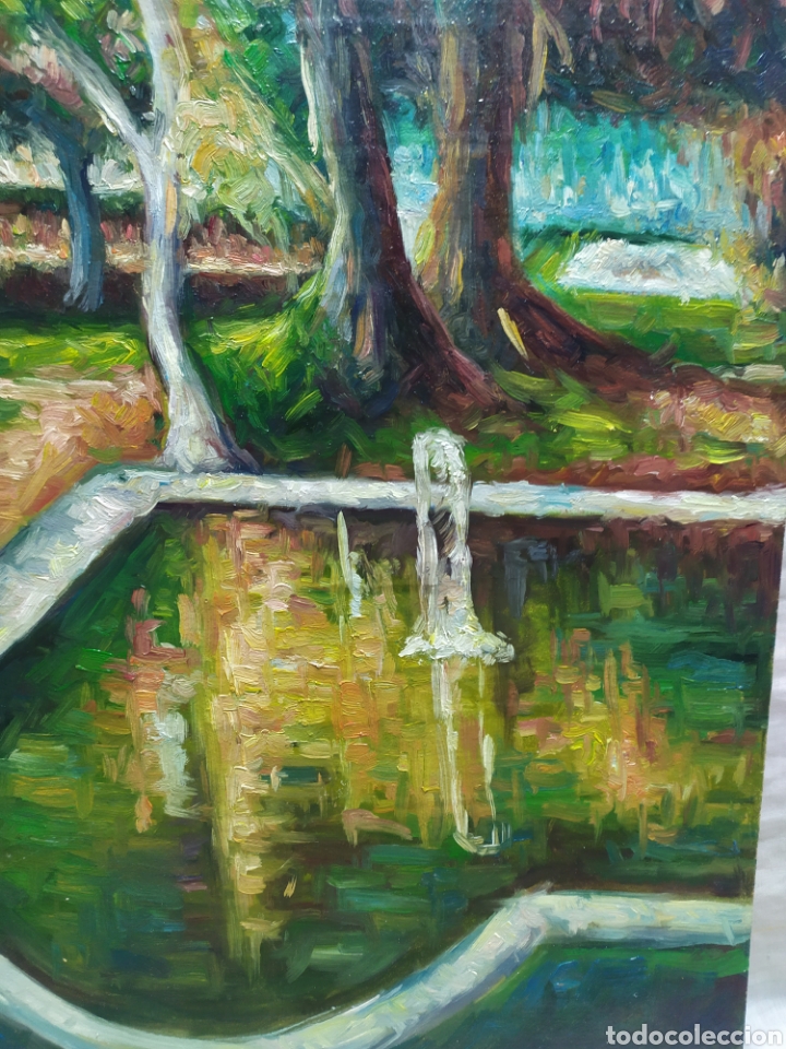 Arte: Junto a la fuente del parque (original) - Foto 2