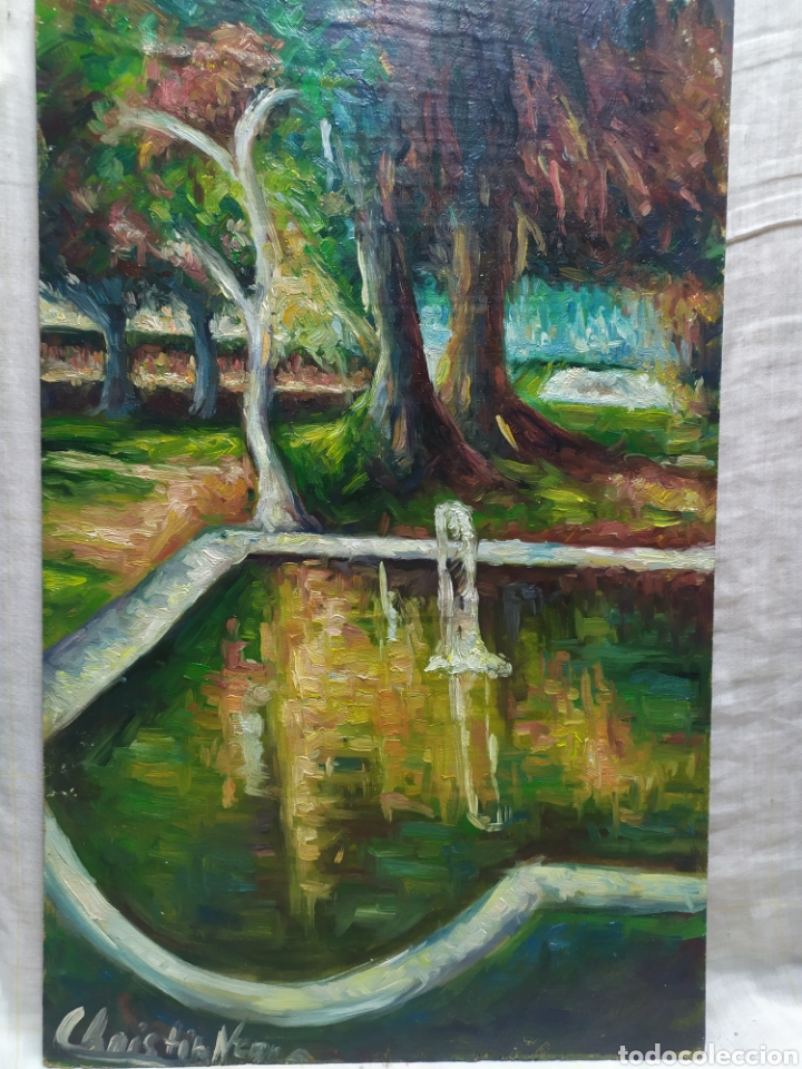 Arte: Junto a la fuente del parque (original) - Foto 5