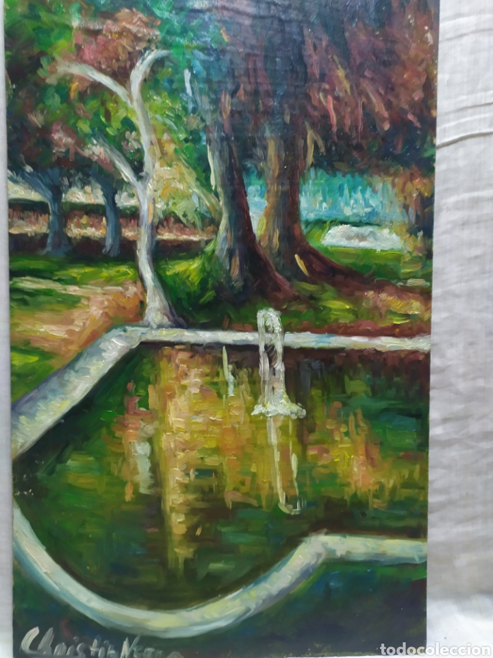 Arte: Junto a la fuente del parque (original) - Foto 9
