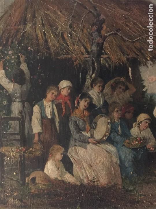 Arte: oleo/lienzo italia XIX - Foto 3