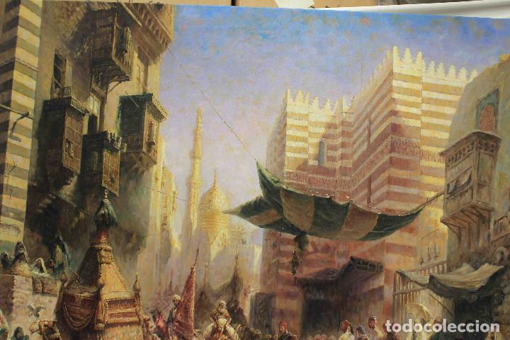Arte: OLEO LIENZO CARAVANA PERSA - Foto 5