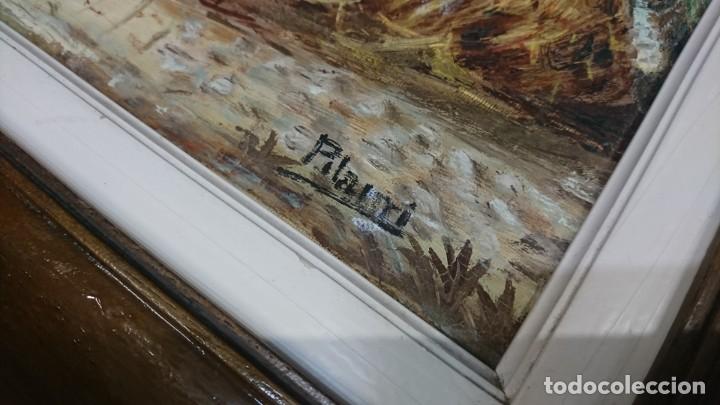 Arte: PINTURA &Oacute;LEO SOBRE LIENZO, RUSTICO, ENMARCADO - Foto 4