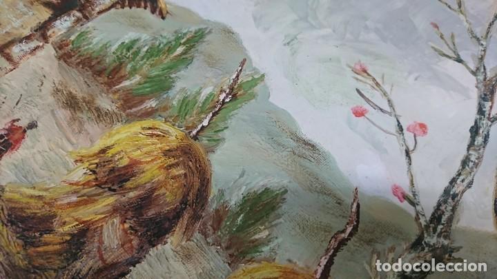 Arte: PINTURA &Oacute;LEO SOBRE LIENZO, RUSTICO, ENMARCADO - Foto 5