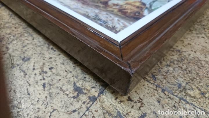 Arte: PINTURA &Oacute;LEO SOBRE LIENZO, RUSTICO, ENMARCADO - Foto 7