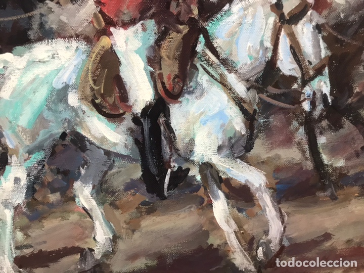 Arte: Batalla, &oacute;leo sobre lienzo de Manuel Jos&eacute; - Foto 4