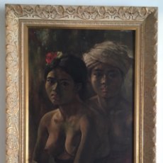 Arte: W HARDJA (INDONESIA 1946)ÓLEO SOBRE LIENZO FIRMADO Y FECHADO (65X40 CM SOPORTE 78X53CM MARCO). Lote 193071008