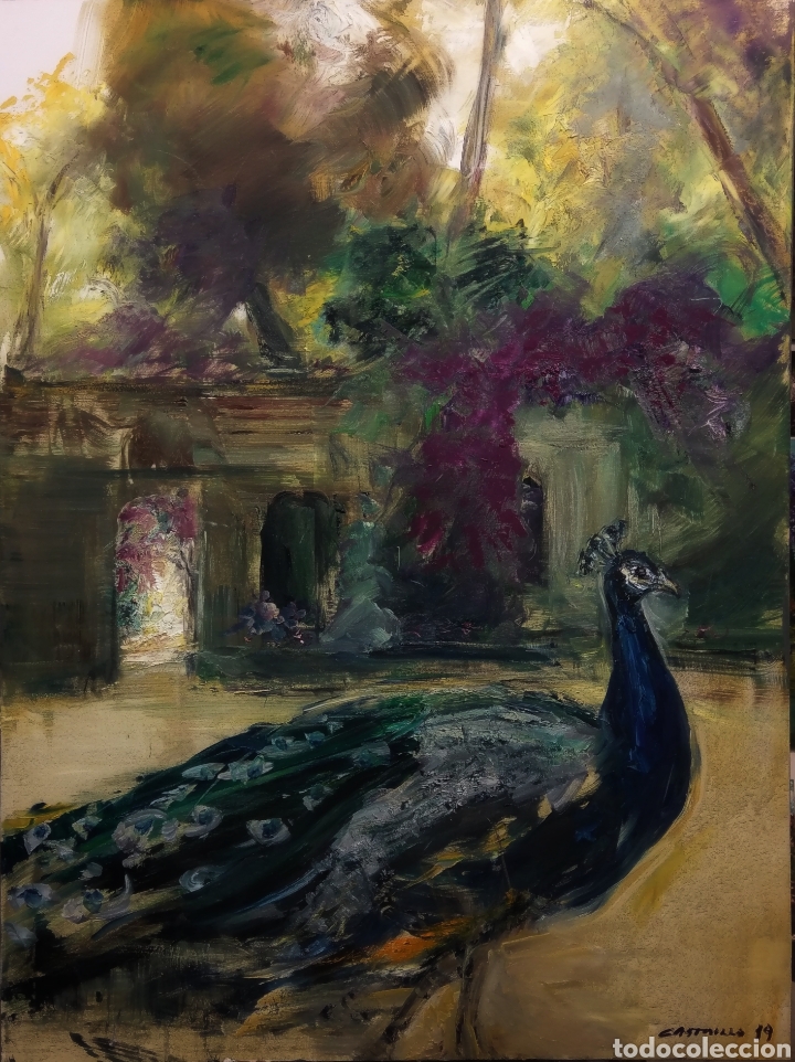 Arte: Pavo Real en los jardines. 2019 - Foto 1