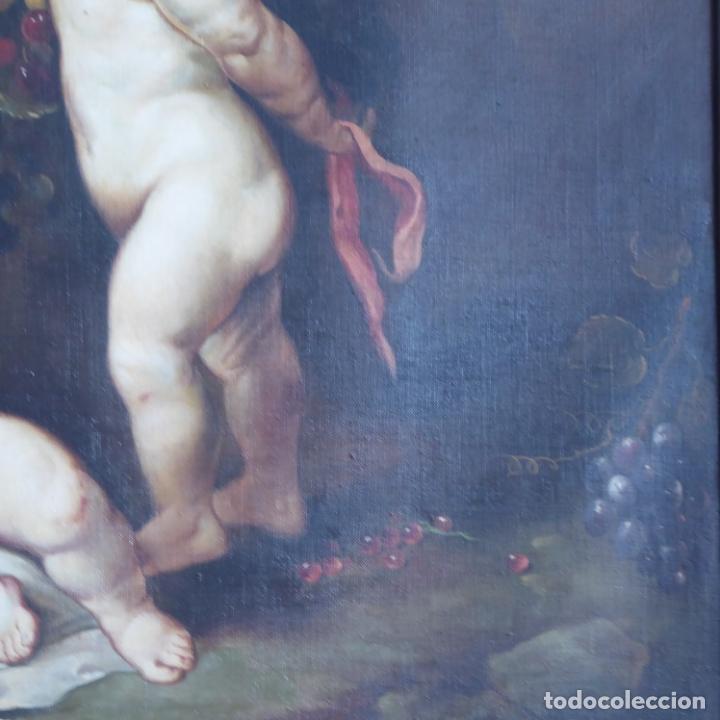 Arte: IMPRESIONANTE OLEO SOBRE LIENZO. - QUERUBINES - FIRMADA - Foto 7