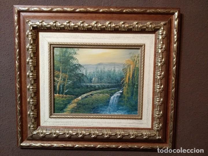 Arte: CUADRO AL OLEO ANTIGUO. - Foto 1