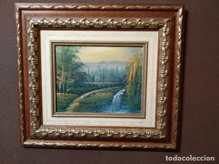 Arte: CUADRO AL OLEO ANTIGUO. - Foto 3