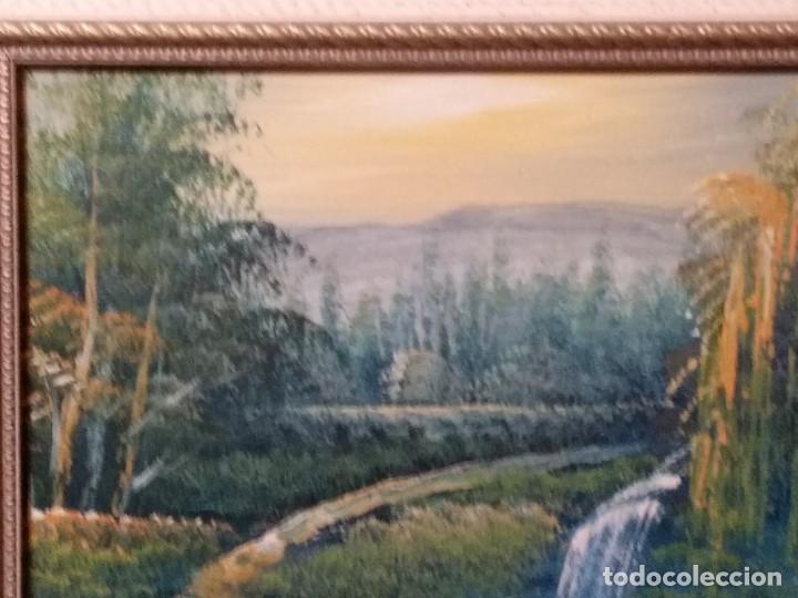 Arte: CUADRO AL OLEO ANTIGUO. - Foto 4