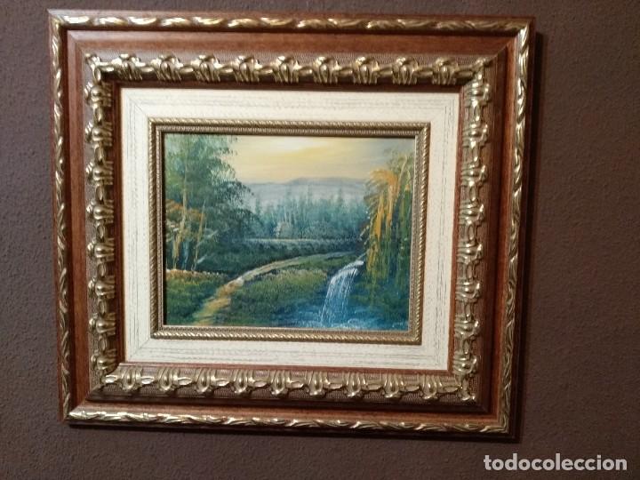 Arte: CUADRO AL OLEO ANTIGUO. - Foto 5