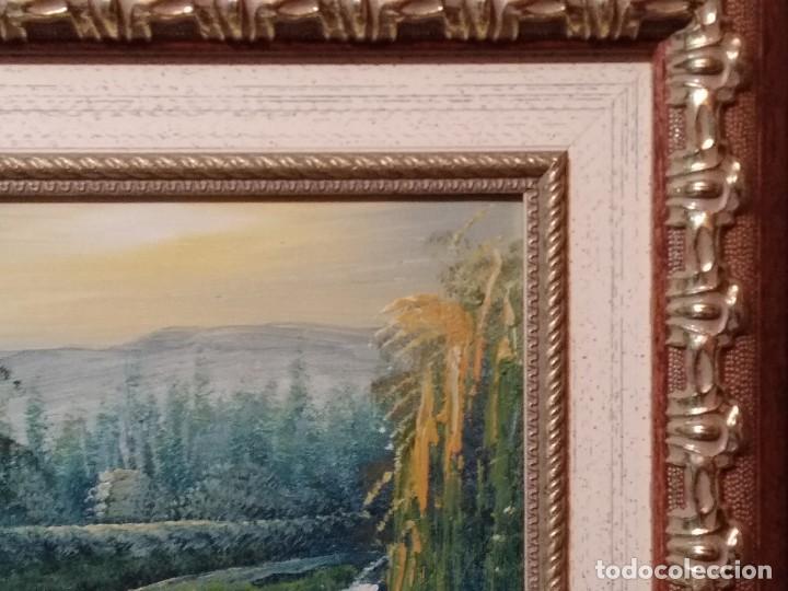 Arte: CUADRO AL OLEO ANTIGUO. - Foto 8